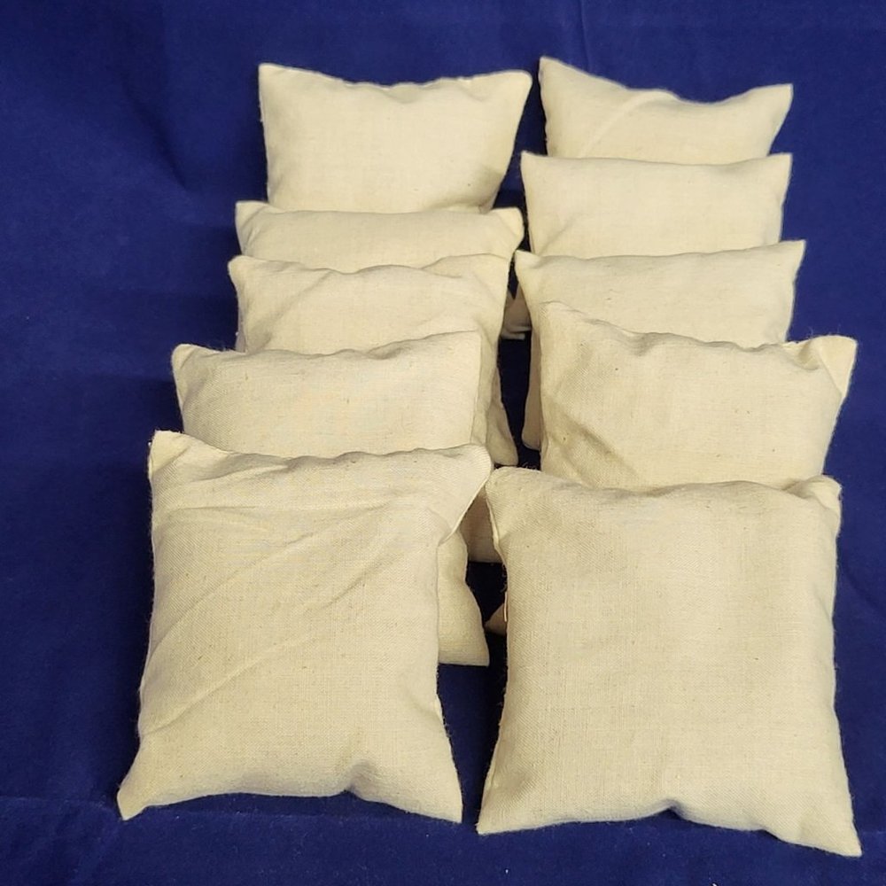 Lot of 10 Natural Muslin Fabric Cedar Sachet Pillow > 1 oz.